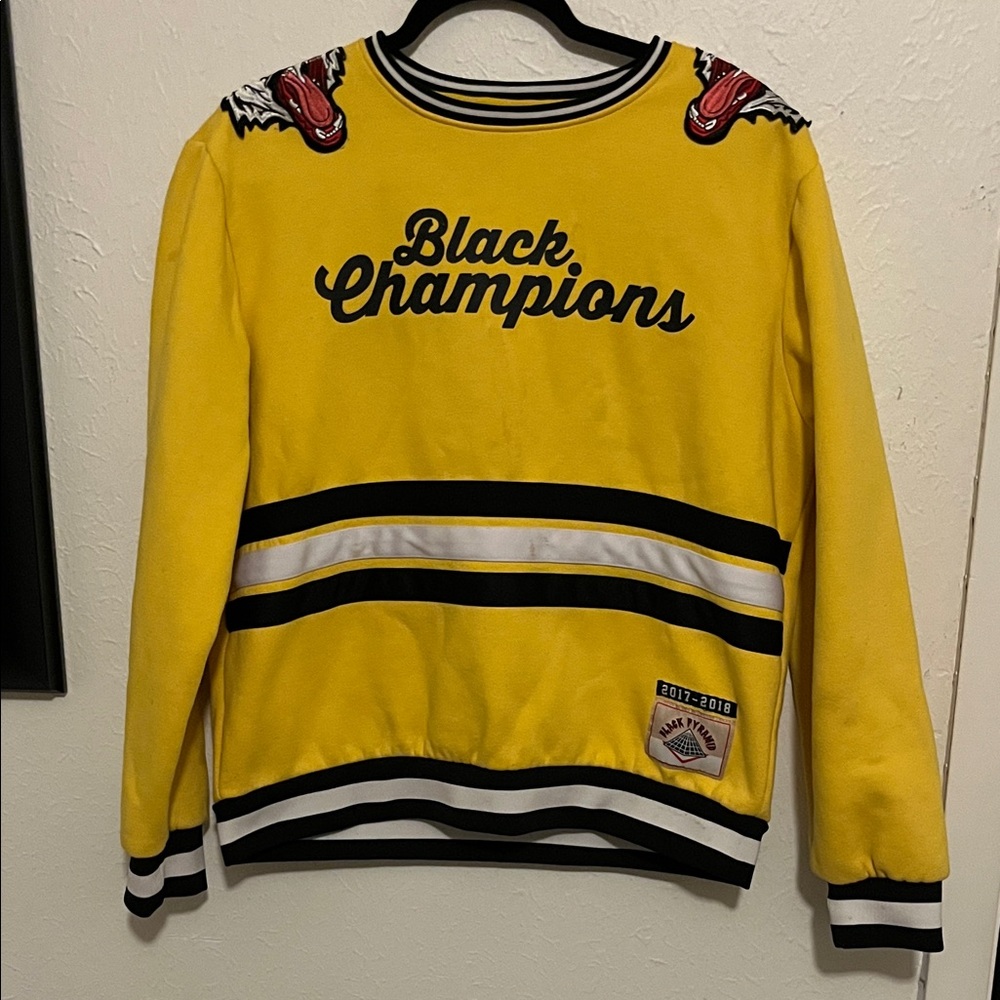 Black Pyramid Yellow Sweatshirt with Black Accents